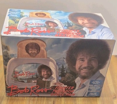 Bob Ross Uncanny Brands Face Toaster 2-Slice Art Toaster Happy Trees Brand New