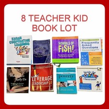 8pc Teacher Professional Development Book Lot Kagan Leverage Leadership Educatio