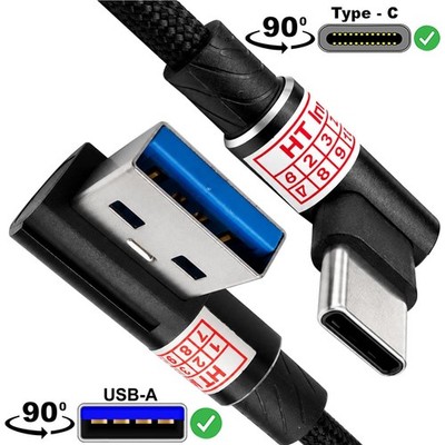 3.2 Gen1 USB-A auf USB-C 90° Winkel Ladekabel nylon für Huawei MatePad Pro 11