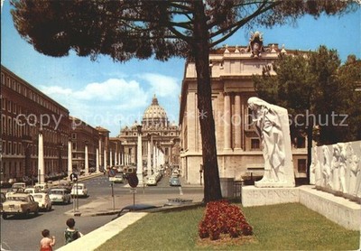 Roma Rom Via della Conciliazione Basilica San Pietro Monumento Santa Caterina da