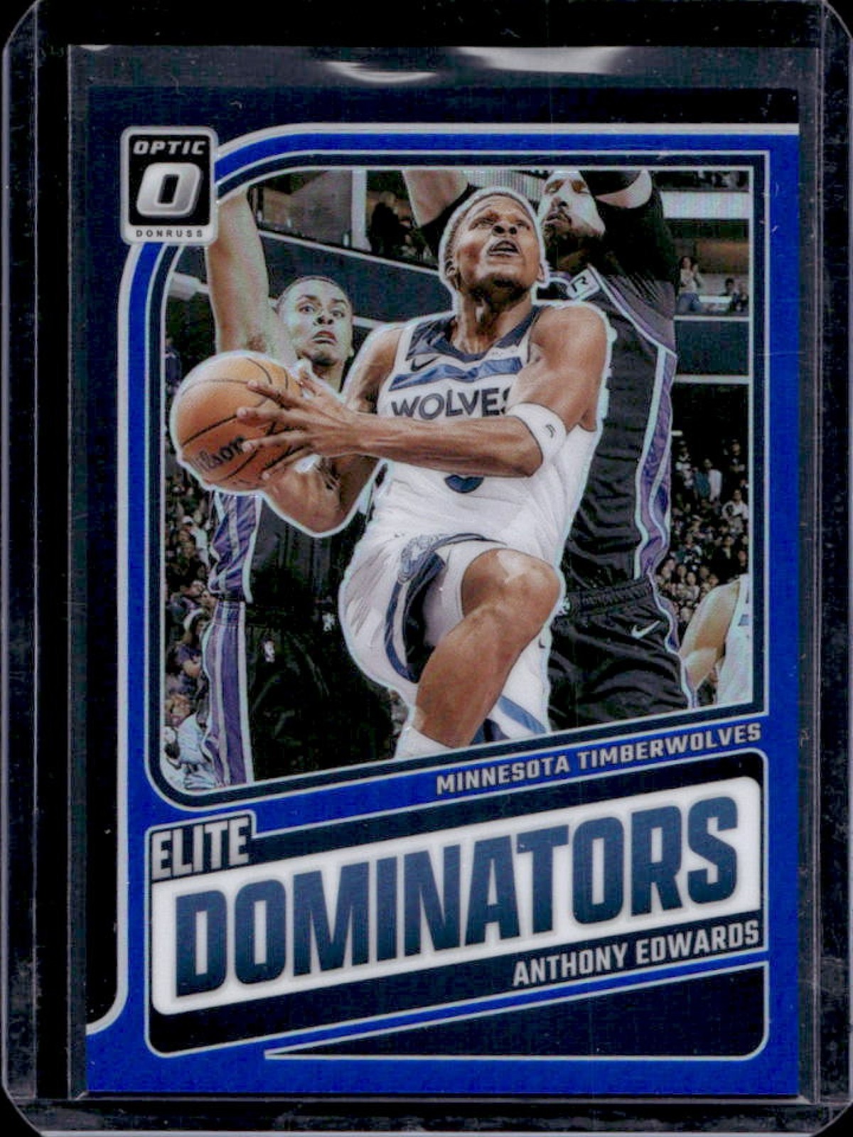 2024-25 Donruss Optic Anthony Edwards Elite Dominators Blue #20/49 Timberwolves