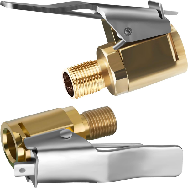 Autoventil Hebelstecker Air Chuck, 2 StüCk 8Mm Messing ReifenfüLlnippel Ventilau-image