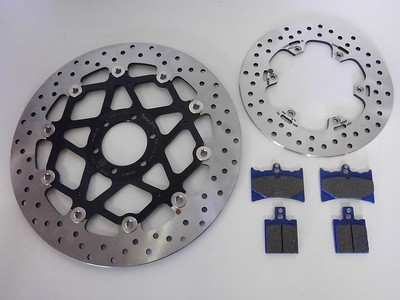 Brembo Bremsscheiben + Bremsbeläge Bremse vorne hinten komplett Aprilia RS 125