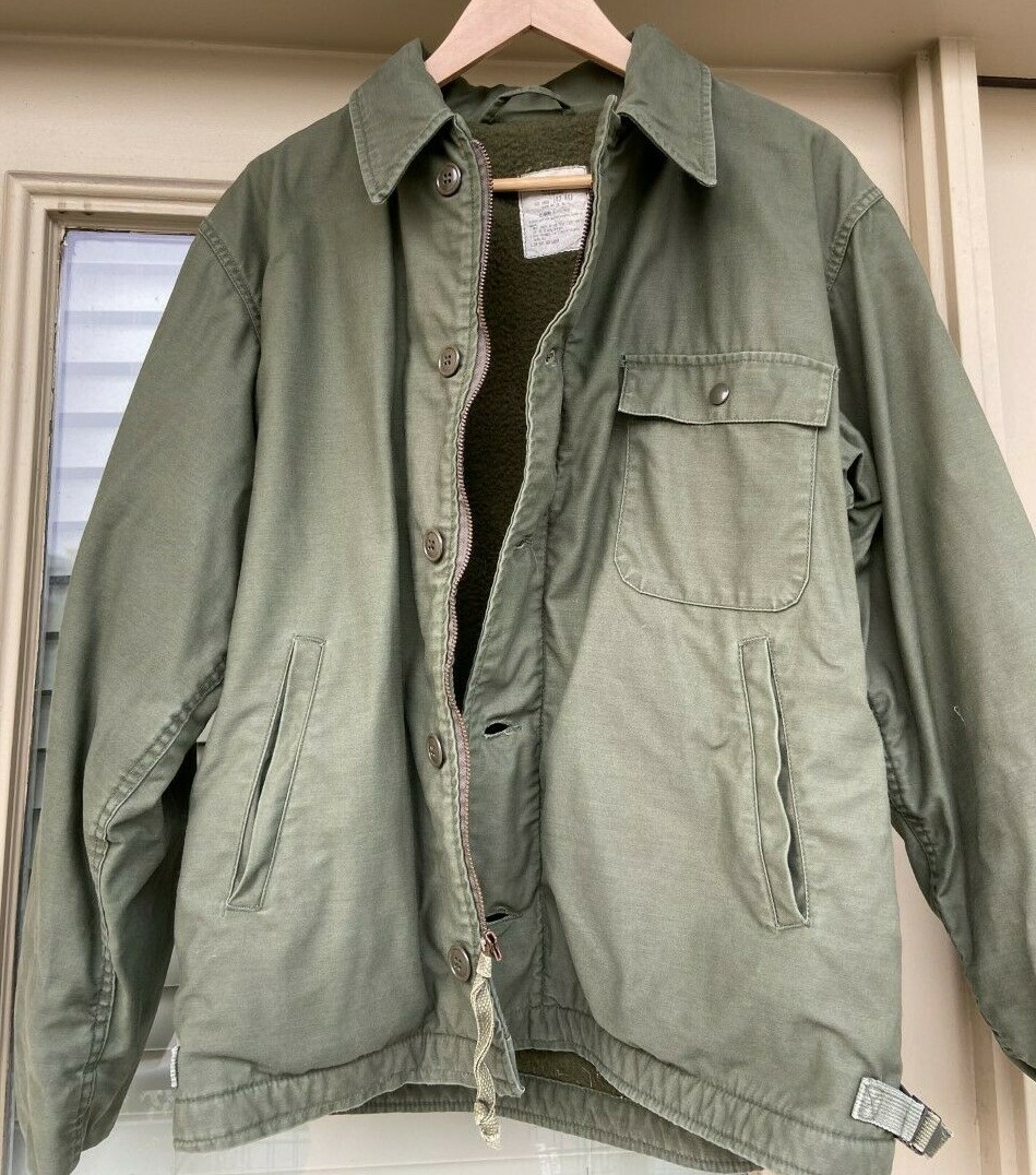 USAF コート Vintage 1960s USAF Military Jacket Field Coat Green M