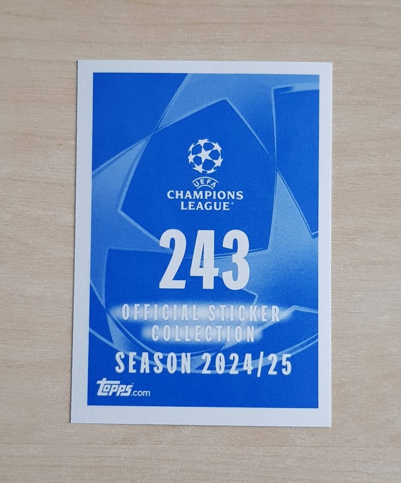 Endrick 1st Rookie Sticker # 243 - Topps Champions League 2024/25 24/25 ...