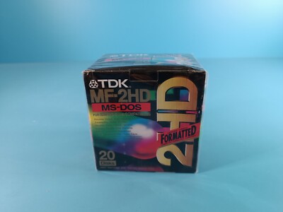 TDK MF-2HD MS-DOS - 20 Disks Disketten Floppy Disks OVP