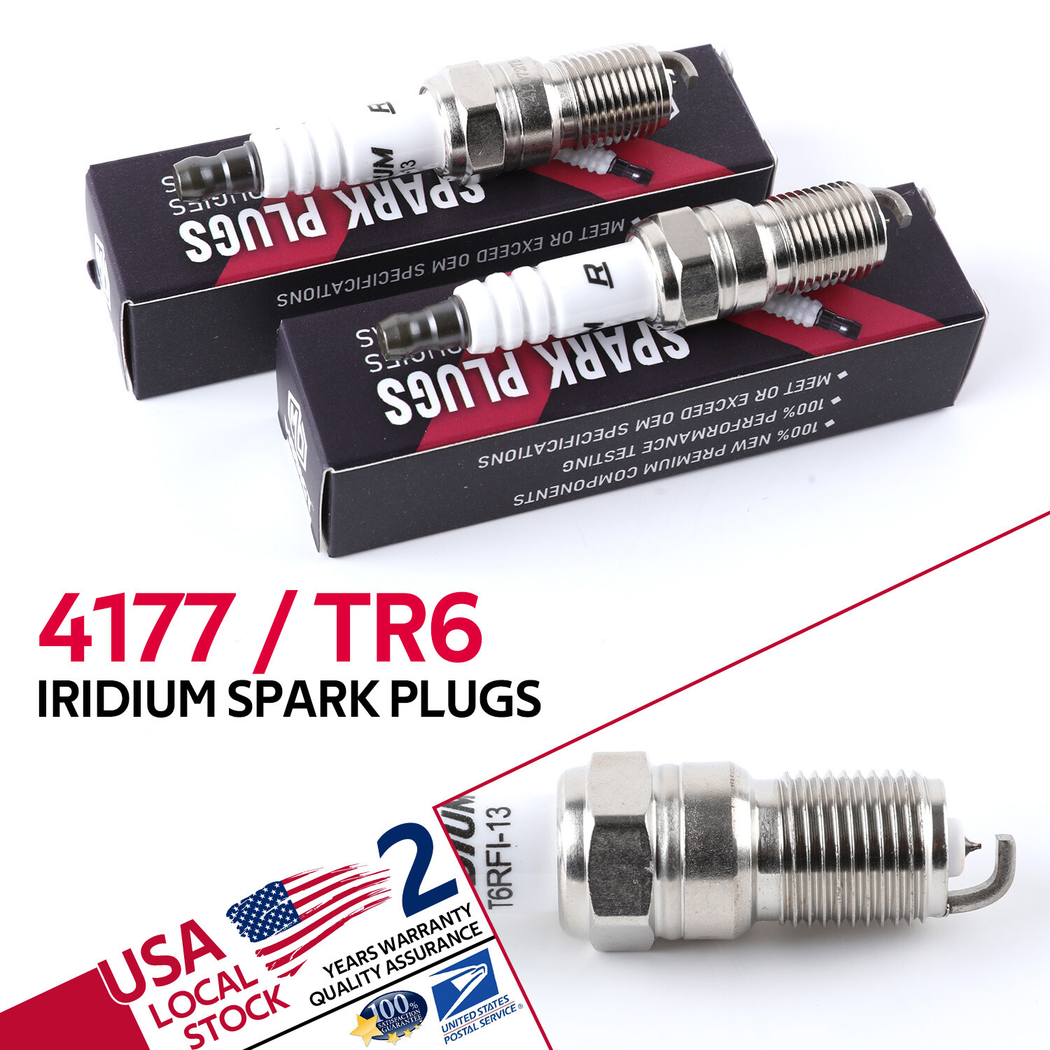 8x Fit NGK 4177 TR6 Iridium SPARK PLUGS NEW OEM Quality Genuine Durable OEM USA