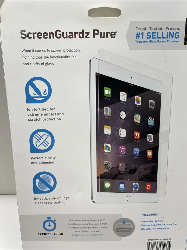 BodyGuardz ScreenGuardz Thin Tempered Glass Screen Protection Ipad Mini 2 - Image 4 of 4