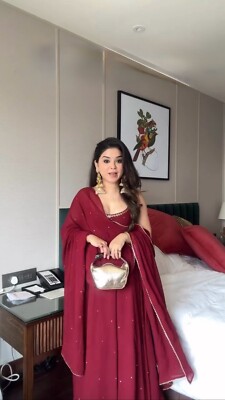 Party Salwar Kameez Pakistani Bollywood New Wedding Indian Designer Dress GOWN