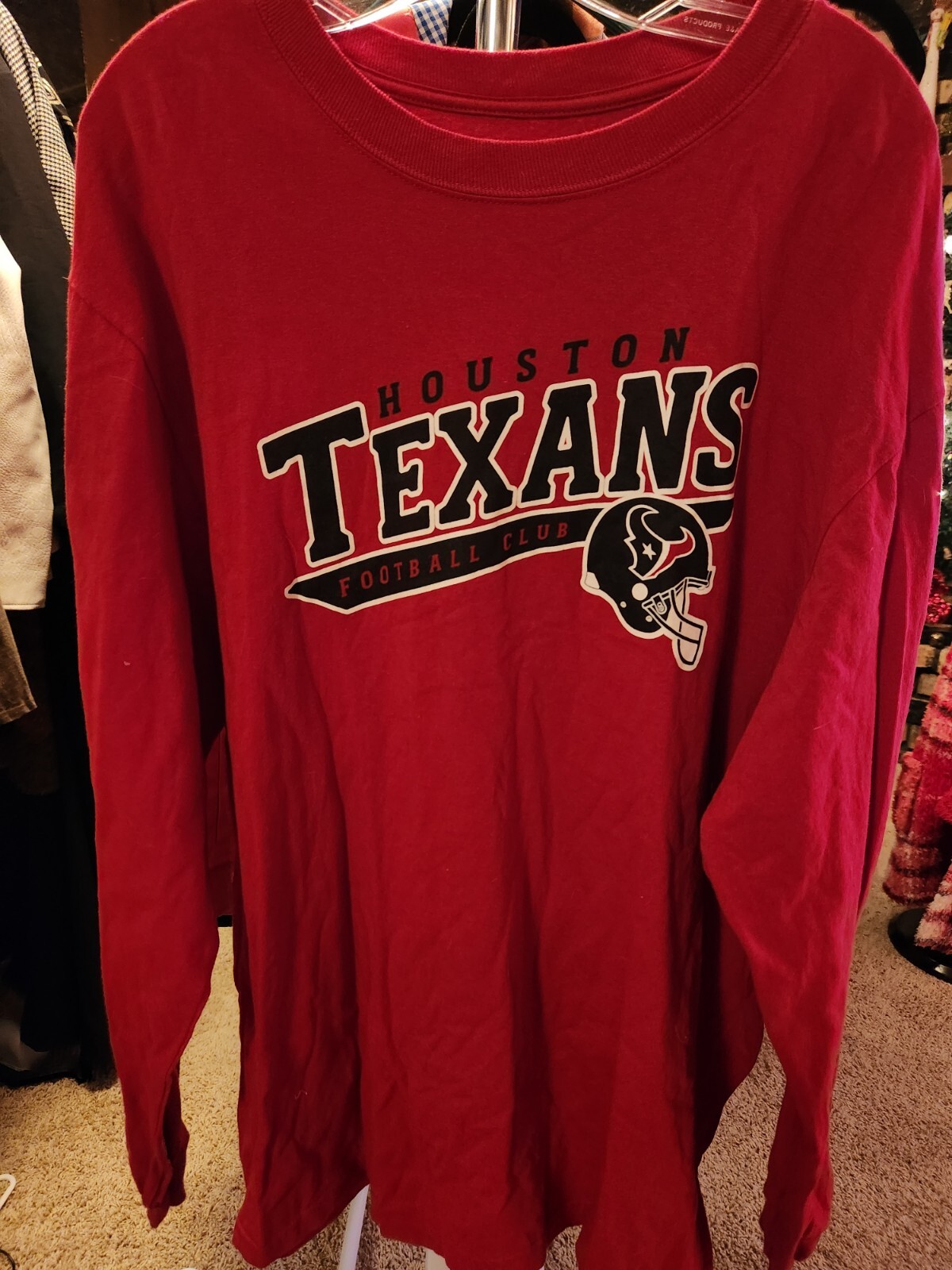 Houston TEXANS Long-sleeved T-shirt,  Reebok, Size XXL