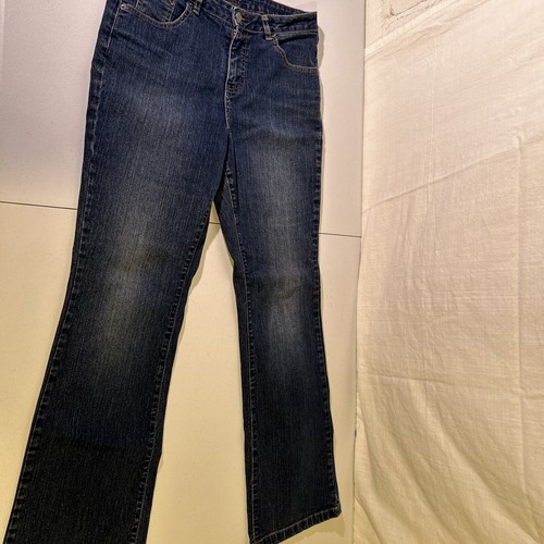 Westport Bootcut Damengröße 10 dunkle Waschung blau Denim Jeans