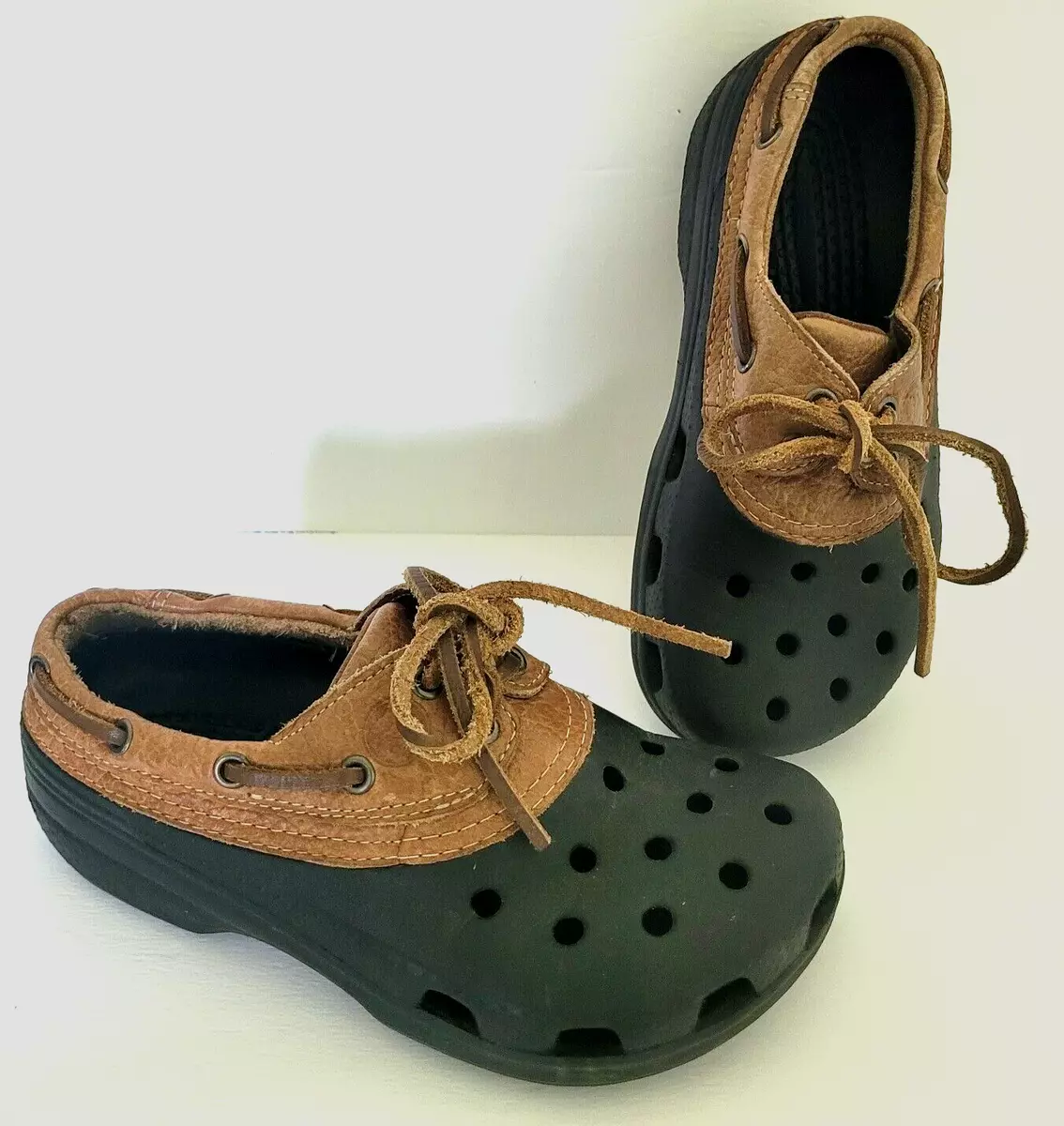 Lace up cheap crocs