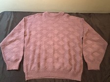 VTG Susquehanna Outfitters Mauve Pullover Sweater Size XL Cotton Made In USA