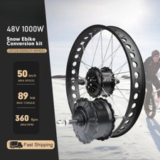 48V 1000W 20/24/26inch Snow Electric Bike Fat Tire Brushless Gear Rear Hub Motor