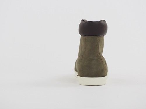 Botas chukka Timberland EK 6 pulgadas Glastenbury 8057B de cuero oliva oscuro para mujer - Imagen 4 de 7