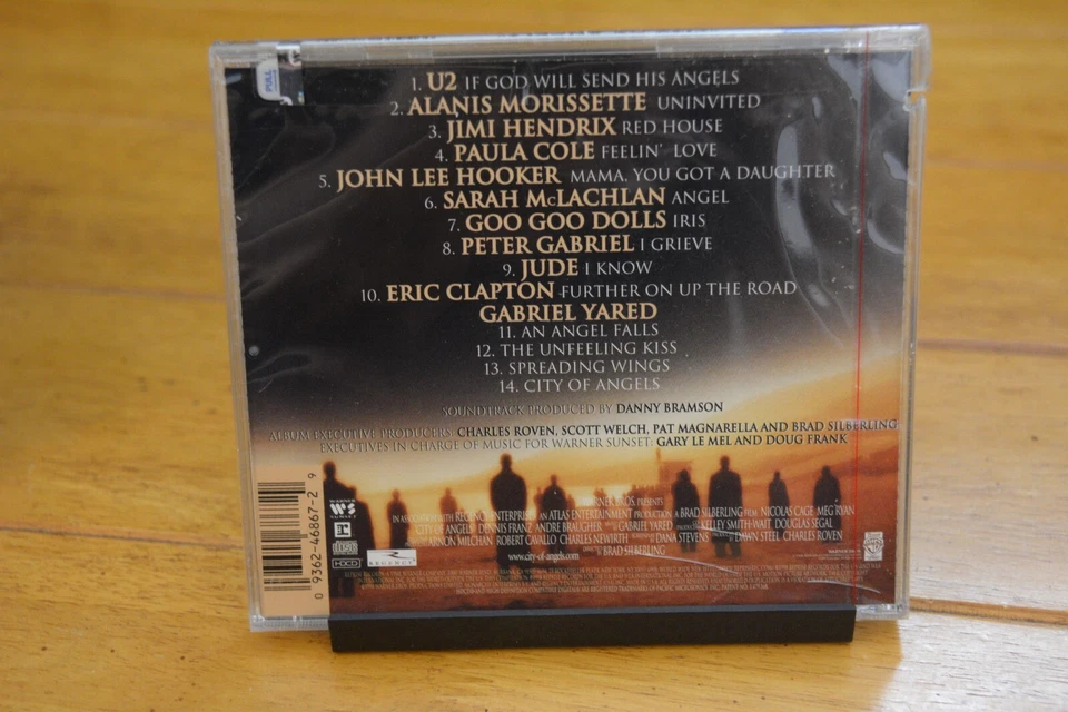VARIOUS "CITY OF ANGELS SOUNDTRACK" CD [NEW SEALED] CUT OUT HYPE STICKER [193] - Imagem 2 de 4