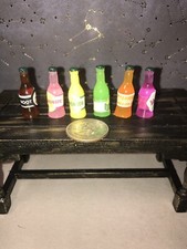 1:12 Scale Dollhouse Miniature 6 Beverage Bottles Brand New