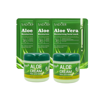 Tabaiba Aloe Vera Bundle with Aloe face masks. Perfect bundle | eBay UK
