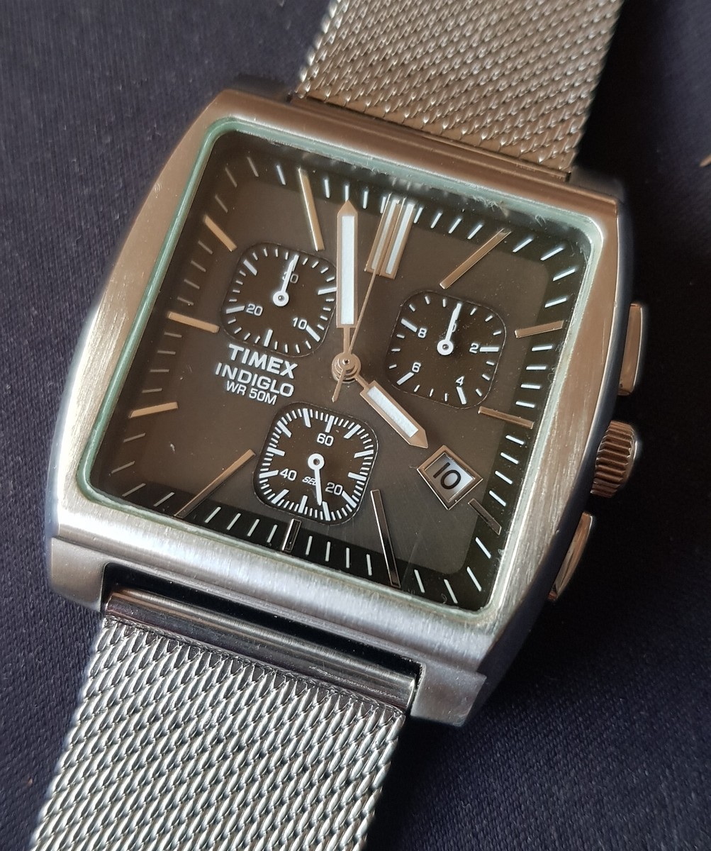 Vintage Timex Indiglo Timex Square Mens Watches Timex 