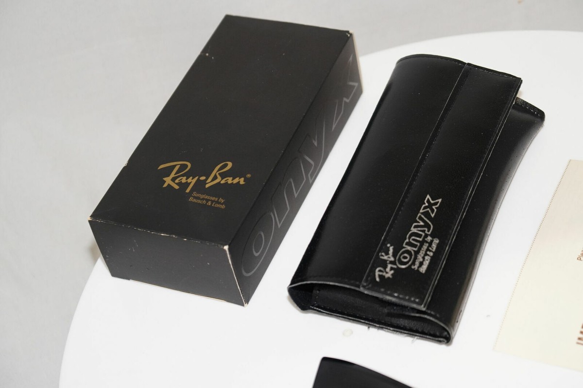 Ray-Ban 1983 Vintage Sunglasses Bausch & Lomb Onyx Hipster Black
