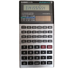 Vintage Casio FX-115v SUPER-FX Solar Power Scientific Calculator Made In Japan