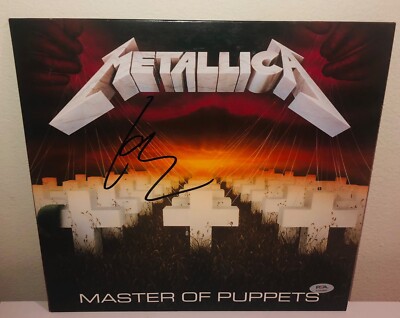 Lars Ulrich Metallica Master of Puppets Signed Vinyl Record Album