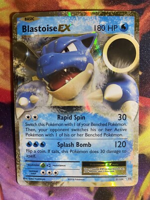 Blastoise EX 21/108 - Evolutions - Ultra Rare Holo Pokemon Card