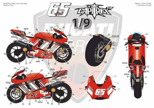 Modellini statici di moto e quad scala 1:9 per Ducati
