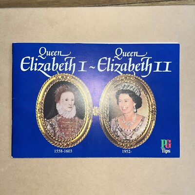 Brooke Bond Tea Cards History of Monarchy Elizabeth 1 to Elizabeth 2 1983 empty
