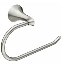 MOEN Darcy Brushed Nickel SingleToilet Paper Holder Press & Mark Spot Resist 