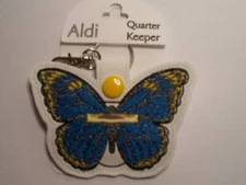 ALDI  Theme Quarter Keeper / Holder Butterfly Keychain