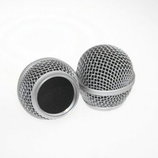 2x Replacement Microphone Grille Mesh Cover For Sm58 Sm58lc Sm58sk Sm58s