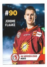 20-21 Eishockey AK/Postcard - Jerome Flaake  - D&uuml;sseldorfer EG - Signiert