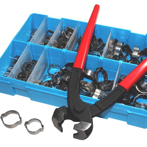 Double Ear O Clips Clamps Mikalor Water Fuel Air Hose Pipe Assortment Boxes - Picture 19 of 19