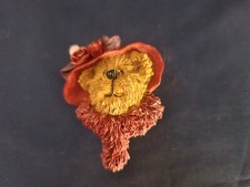 2004 Boyds Bearwear Resin Pin Red Hat Society Bear 26171