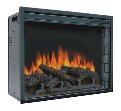 23 Electric Firebox Insert With Fan Heater And Glowing Logs For