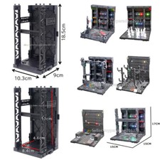 Modellino Gunpla 144 100 Gundam Model Yamada Display Base Gancio LED 6" 1/12