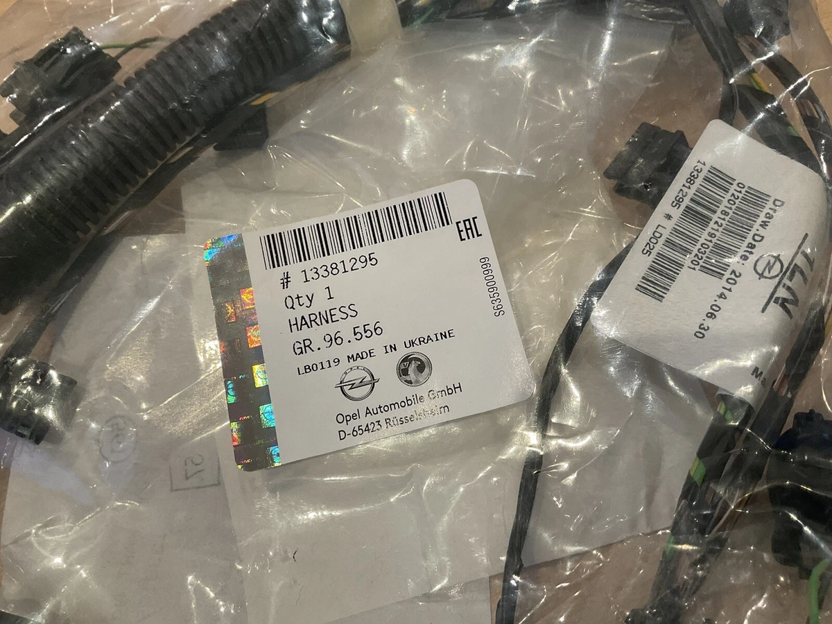 GENUINE VAUXHALL ASTRA K REAR BUMPER PDC PARKING SENSOR LOOM  