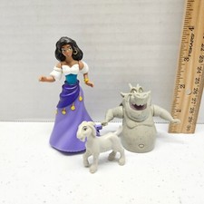 Burger King HUNCHBACK OF NOTRE DAME Figure Lot - Esmeralda Djali Goat Gargoyle