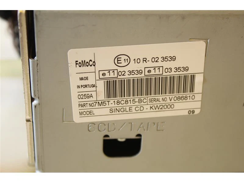 7M5T18C815BC AUTORADIO FORD FOCUS (2° SERIE) 1.6 TDCI 16V MAN 5M KW80 - 109CV (2 - Immagine 3 di 3