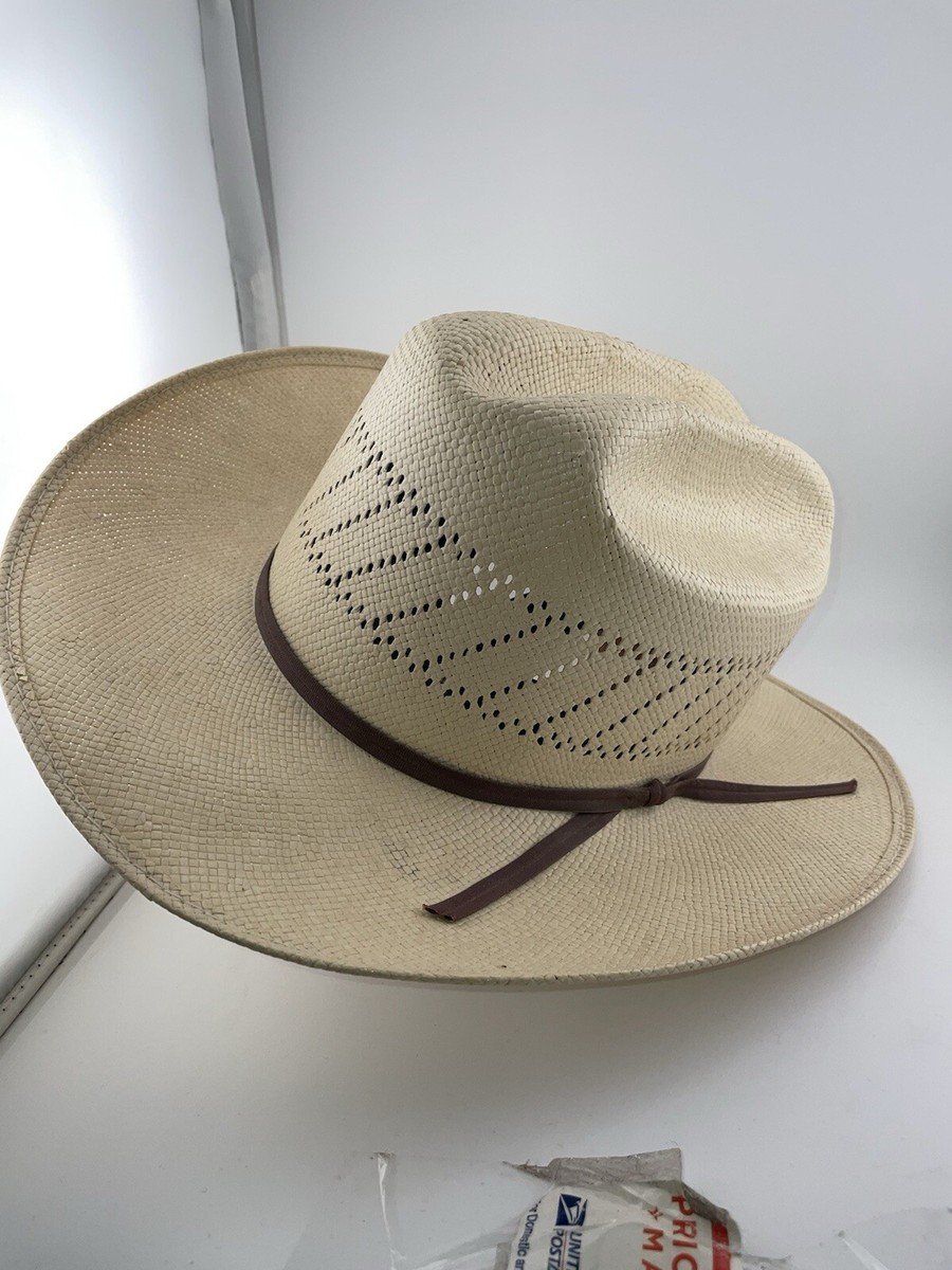 80s Baily Cowboy Hut 黒 ベイリー ウエスタン ストロー ハット（ブラック）55cm〜56cm