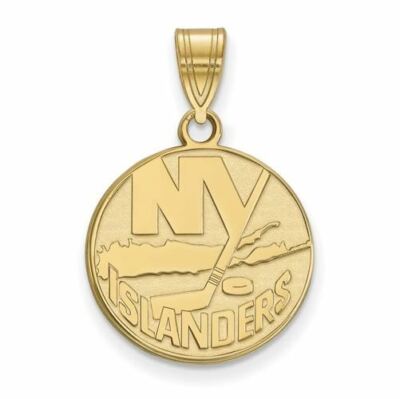 SS Gold-plated NHL New York Islanders Medium Pendant