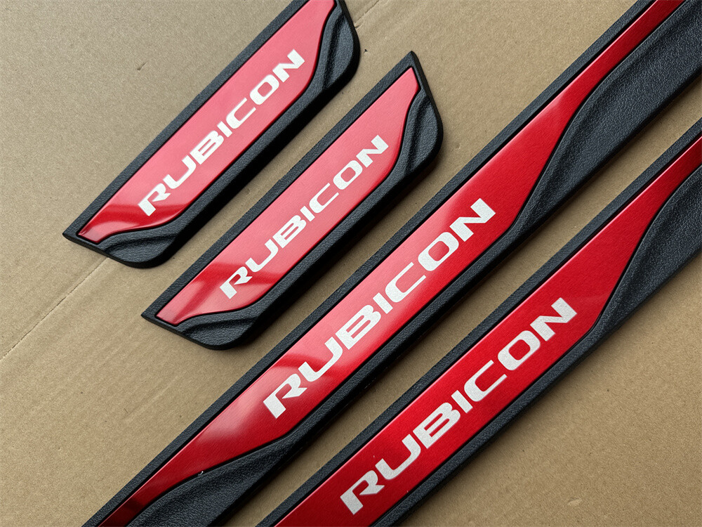 For Rubicon Accessories Car Door Scuff Sill Cover Panel Step Protector Trims X4