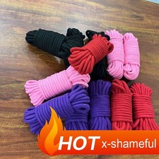 Unisex Shibari Rope Bondage Harness Tieup Open Mouth Gag Couples Flirt Restrain