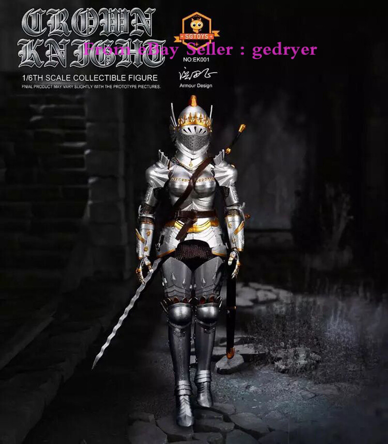 SGTOYS EK001Z Medieval Female KNIGHT with Metal Armor 1/6 Action