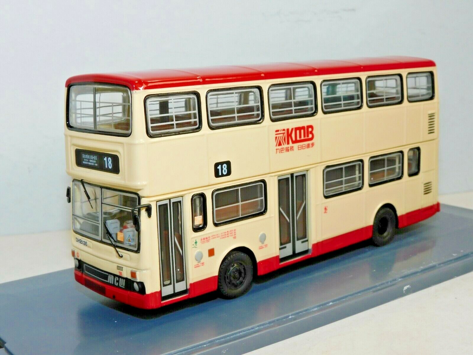 OOC MCW METROBUS BUS KMB ROUTE 18 1/76 OM45108 KOWLOON MOTOR BUS