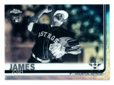 Josh James RC 2019 Topps Chrome Negative Refractor Rookie Card!Astros P RC-V2 