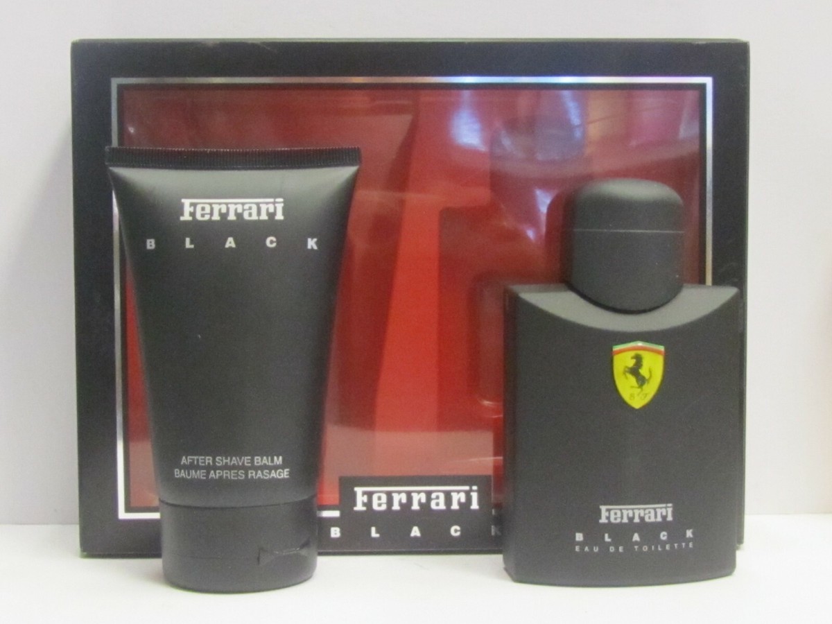 Ferrari 香水 3本セット Ferrari Black by Ferrari Men Set 4.2 oz EDT Spray + 3.4 oz After