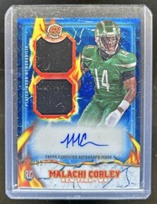 2024 Topps Resurgence Malachi Corley Ignite Rookie Patch Auto RC Blue Surge #/99