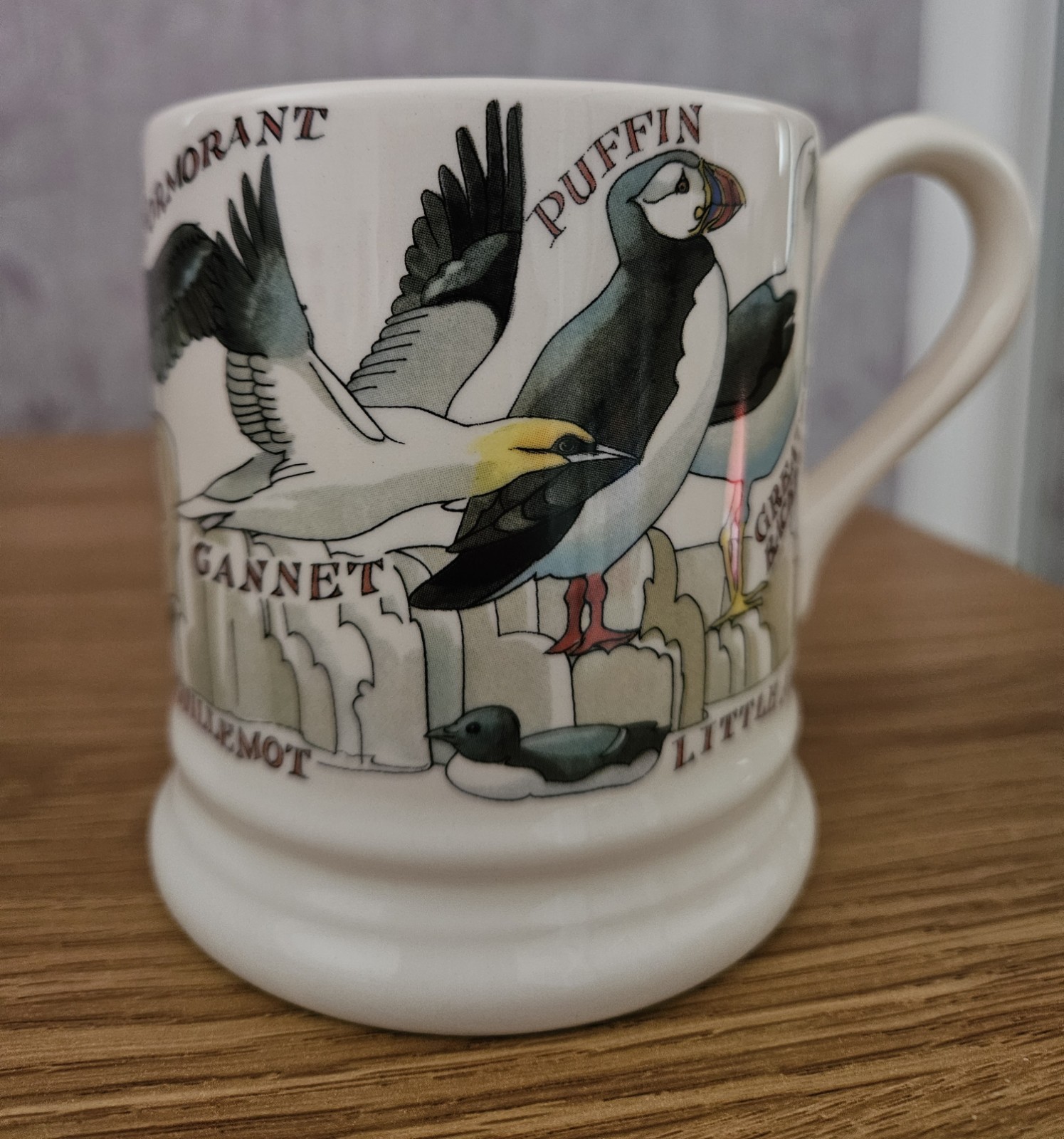 Emma Bridgewater Seabirds 1/2 Pint Mug Puffin Gannet Razorbill Terns **NEW**
